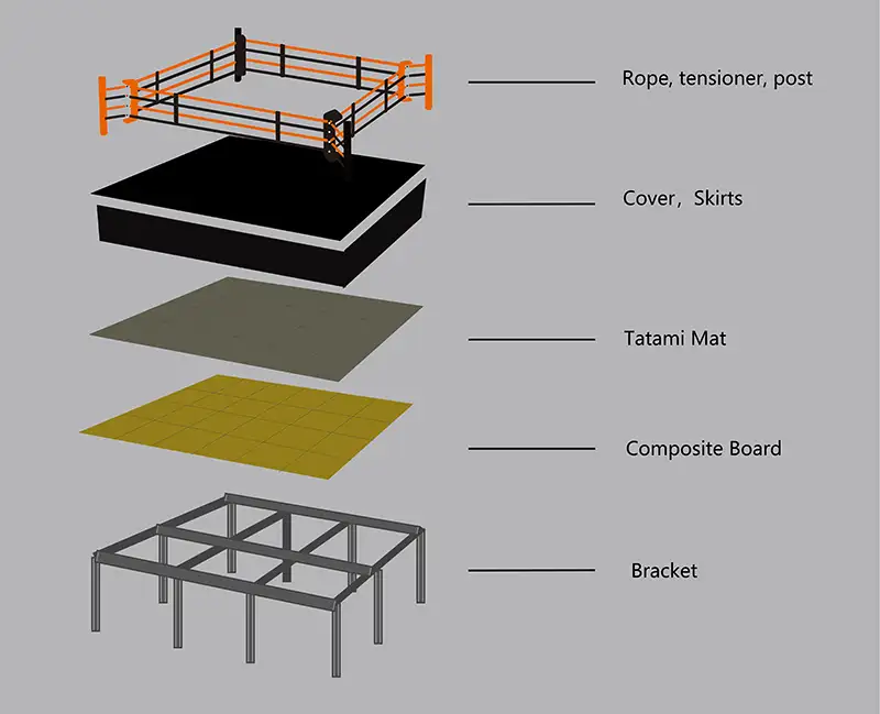 Boxing Ring With Platform