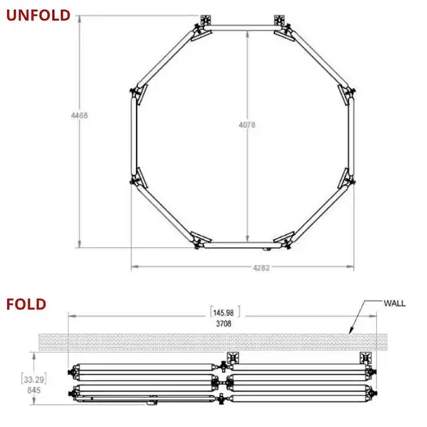 Folding Octagonal Cage