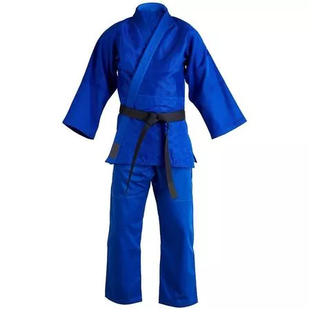 BJJ gi collar and lap reinforcement detail for frequent gripping